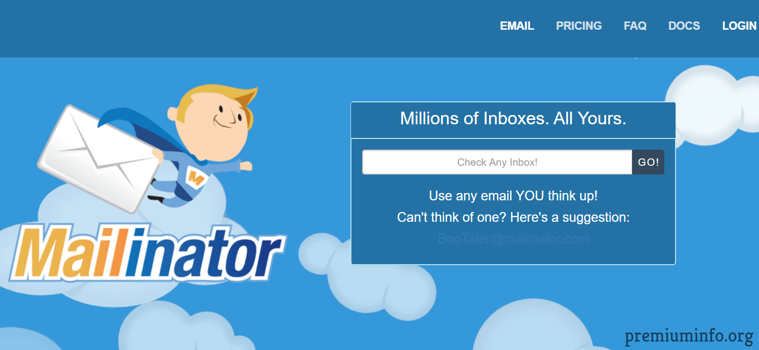 Mailinator. Disposable email. Фри почта. Email on Deck.